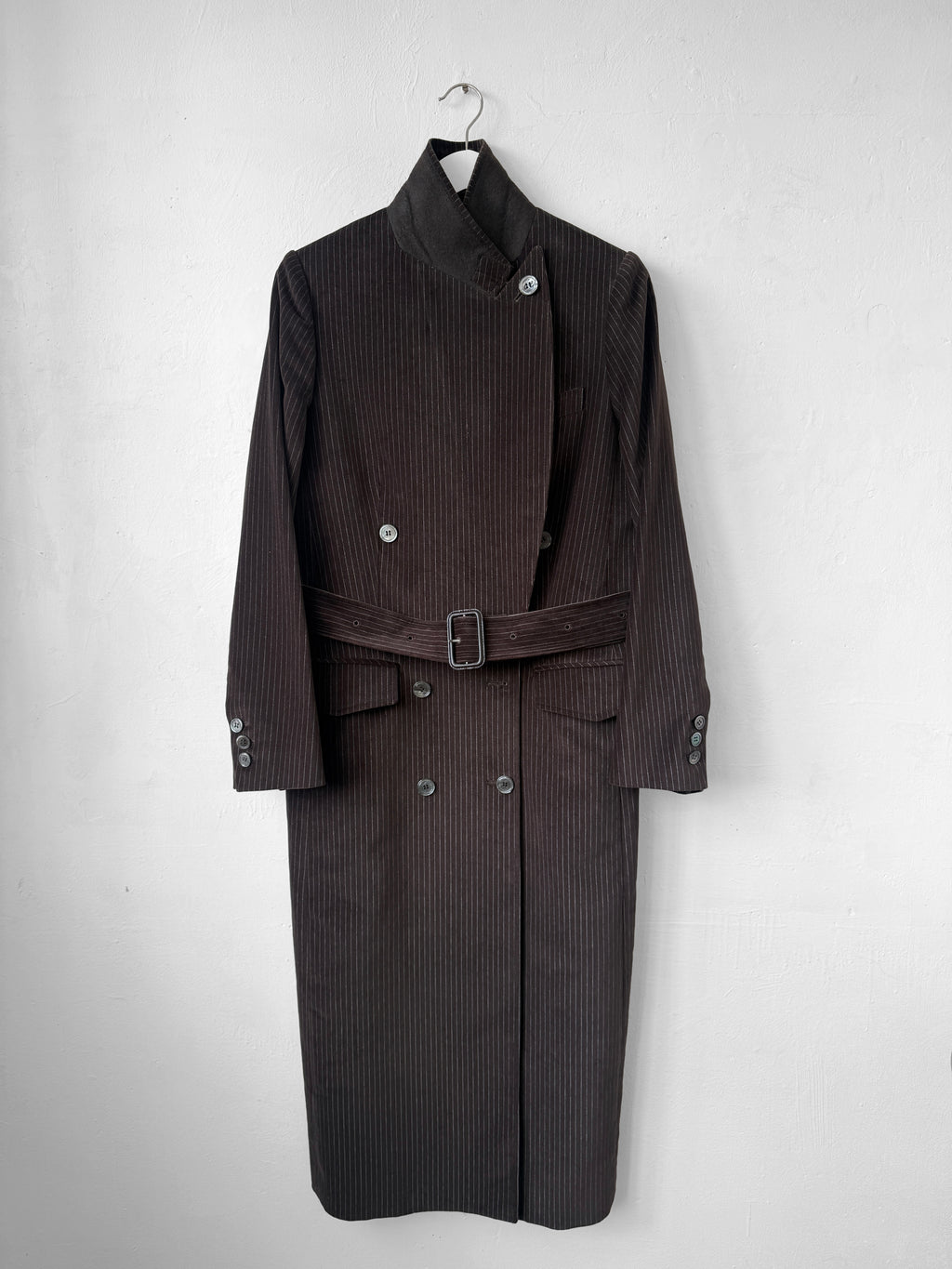 Double Breasted Belted Coat