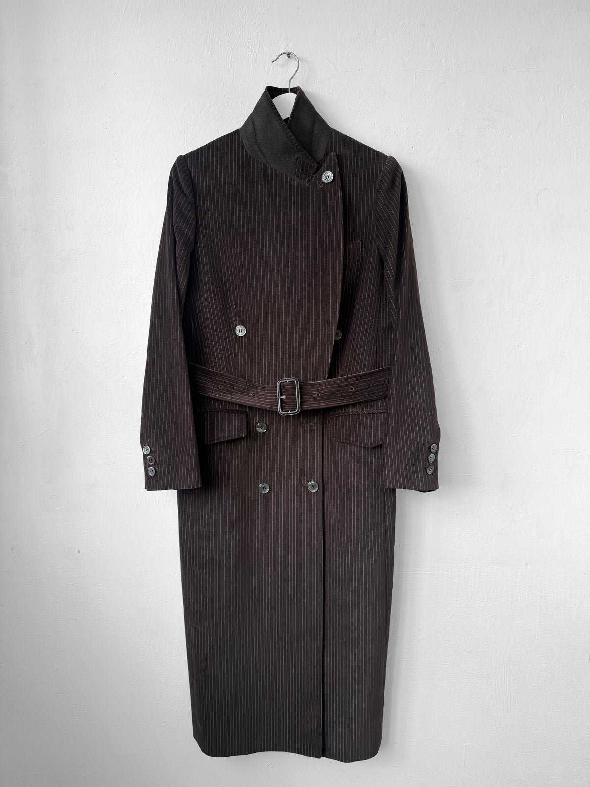 Double Breasted Belted Coat